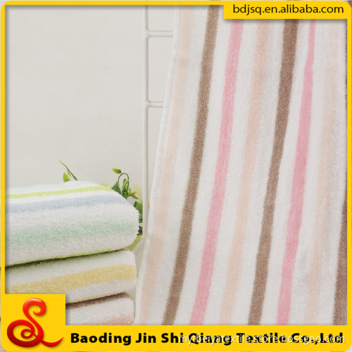 Rainbow jacquard vertical stripes face promotional towel for low price